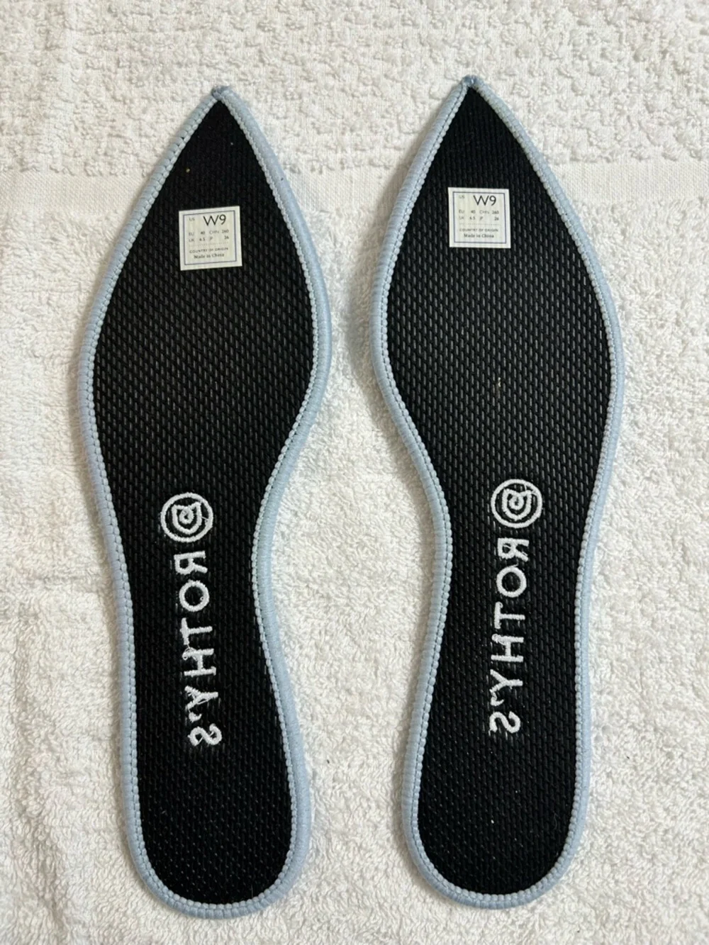 Rothy’s Merino Wool Collection Point Toe Blaze Ribbon Stripe Flats Womens Size 9